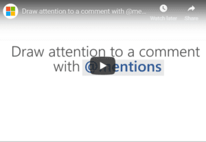 How To Use @Mentions In Microsoft Office