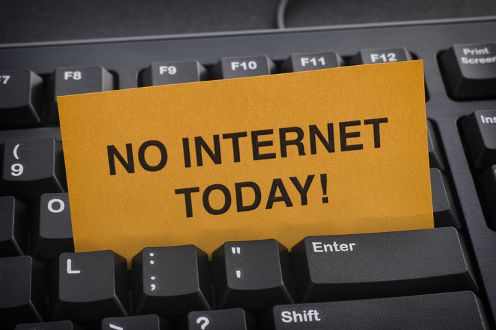 No Internet for Today!