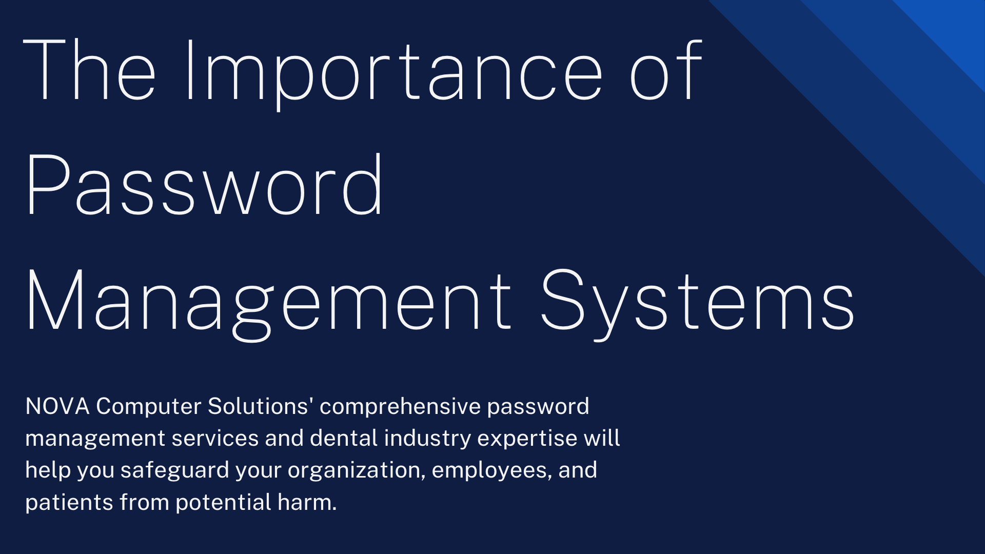Password Management Services For Dental Practices